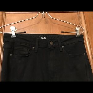 PAIGE Hoxton Ultra Skinny Black Jeans size 27
